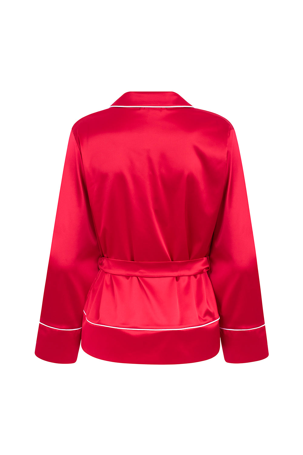 PIJAMA DE SATÉN ROJO