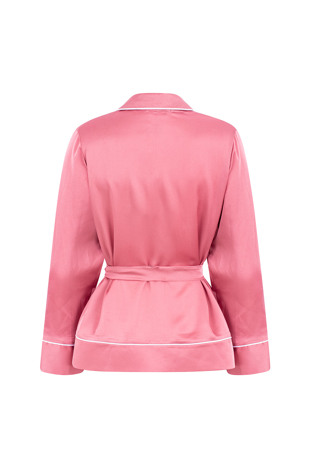 PIJAMA DE SATÉN ROSA