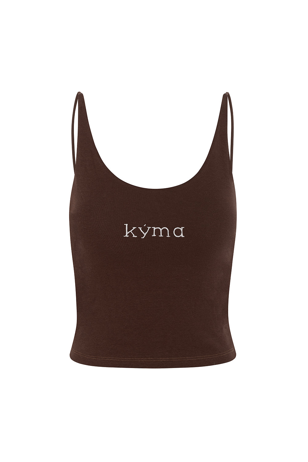 BROWN KÝMA TANK TOP