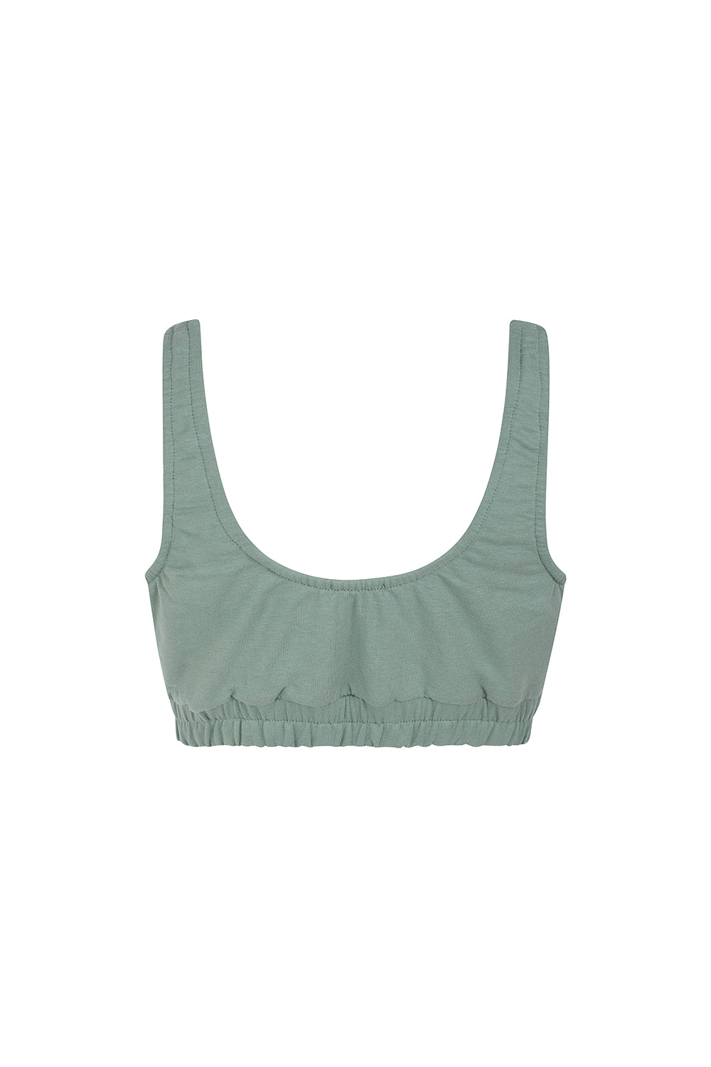 GREEN CROP TOP TRACKSUIT