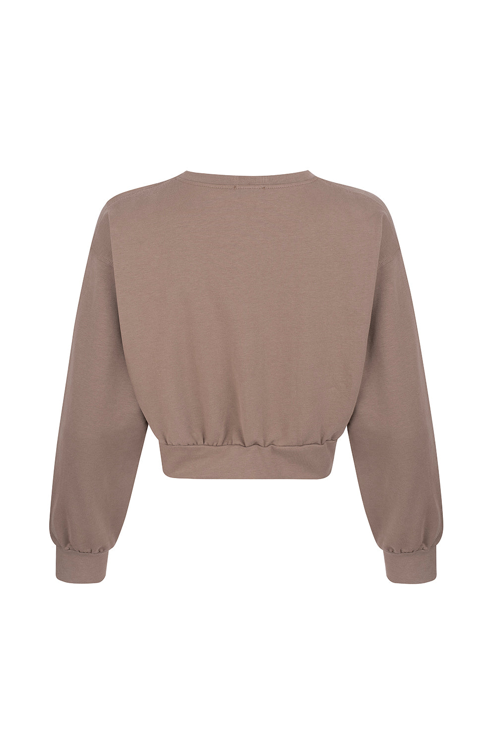 TAUPE TRACKSUIT CREWNECK SWEATSHIRT