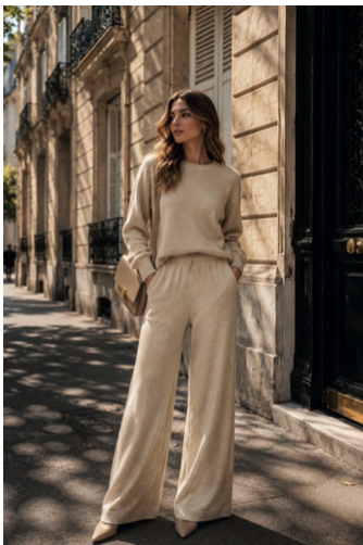 OFF-WHITE KNIT LOUNGEWEAR SWEATER