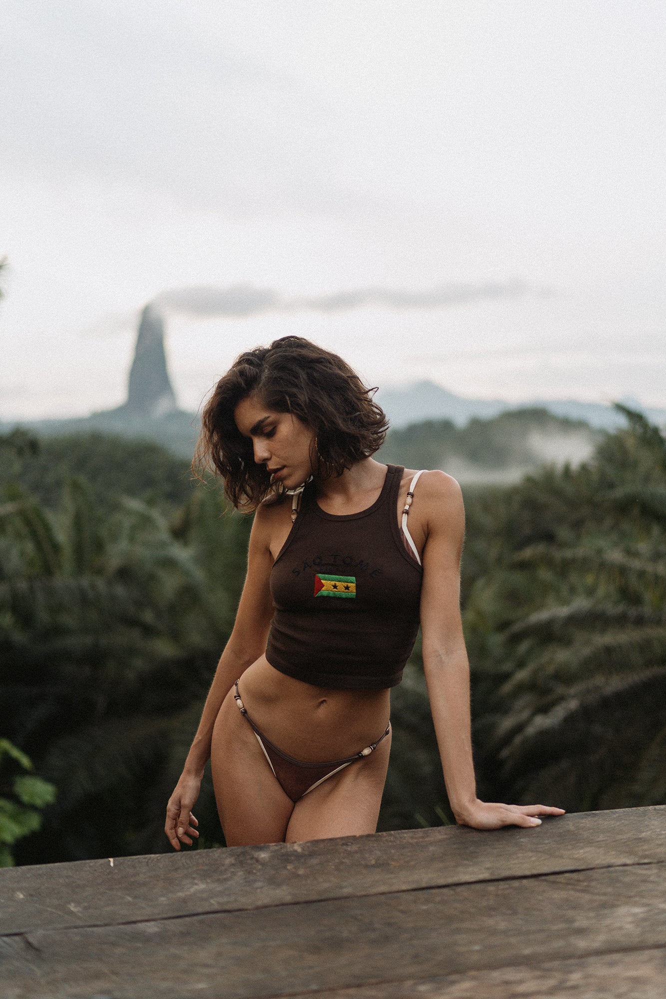 BROWN STP TANK TOP S5