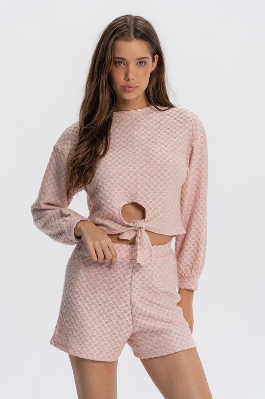 PINK LOUNGEWEAR SWEATSHIRT