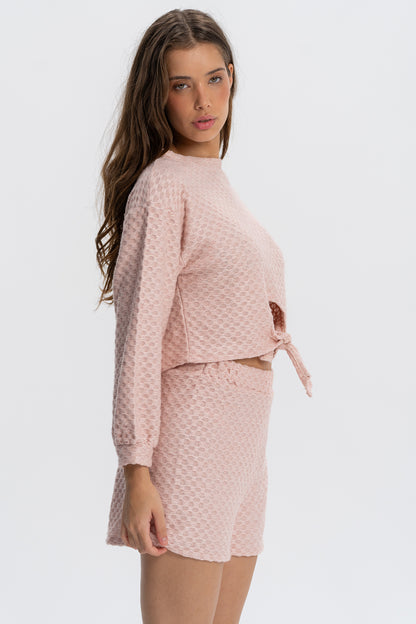 PINK LOUNGEWEAR SWEATSHIRT