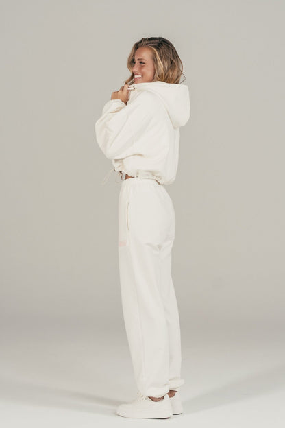 WHITE TRACKSUIT SWEATPANTS