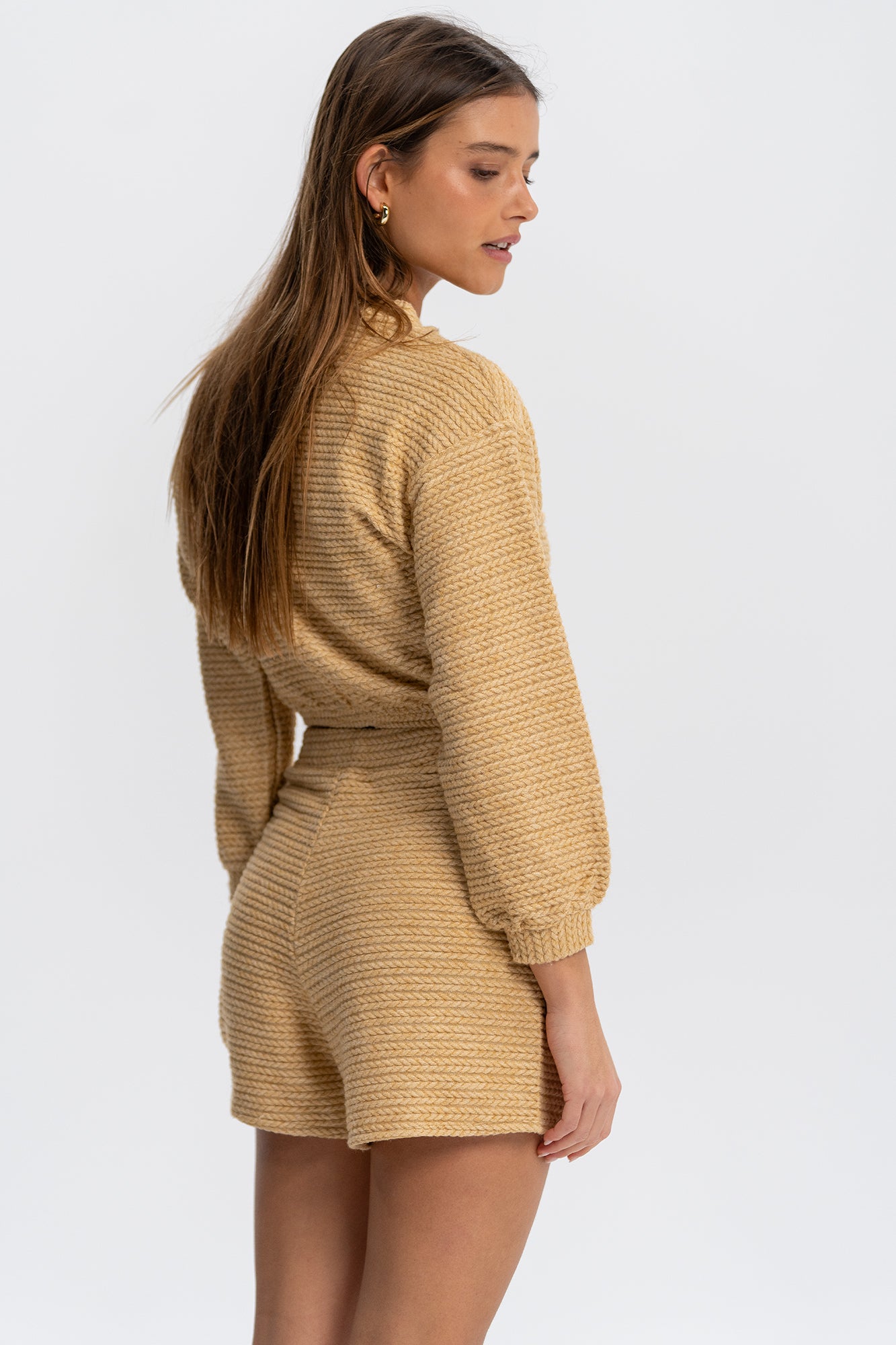 YELLOW LOUNGEWEAR SHORTS
