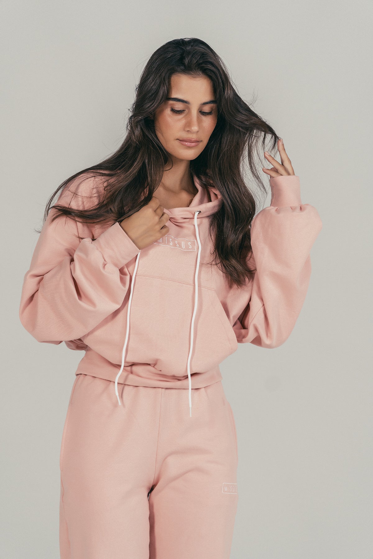 PINK TRACKSUIT HOODIE
