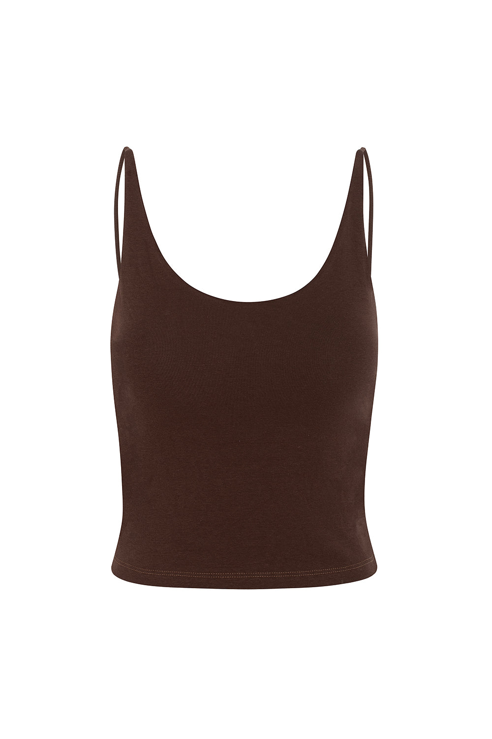 CAMISETA DE TIRANTES MARRÓN