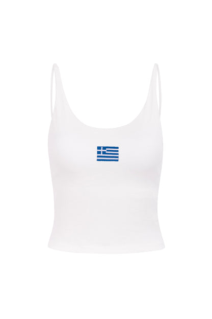 CAMISETA SIN MANGAS BLANCA DE MILOS